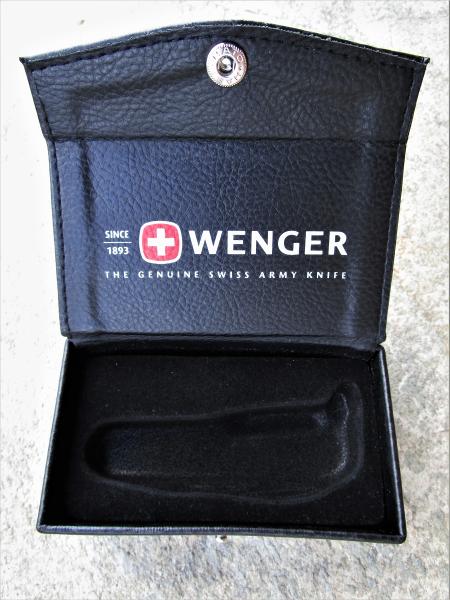 Wenger Lederbox, für Offiziersmesser mit 85 mm Heftlänge, Art Nr. 66116